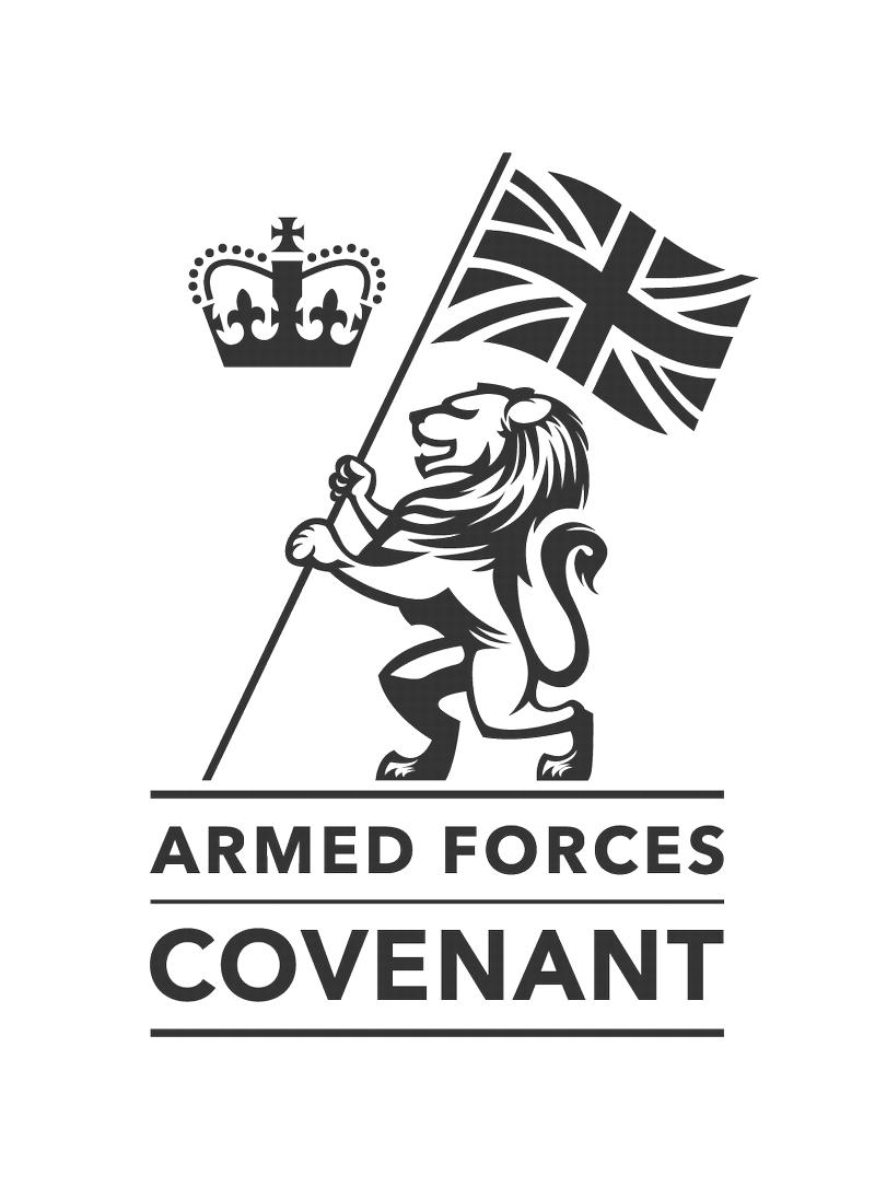 Logo of the Armed Forces Covenant with link to their website