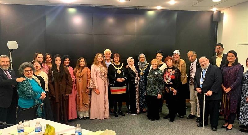 Group photo of some of the guests at the iftar.