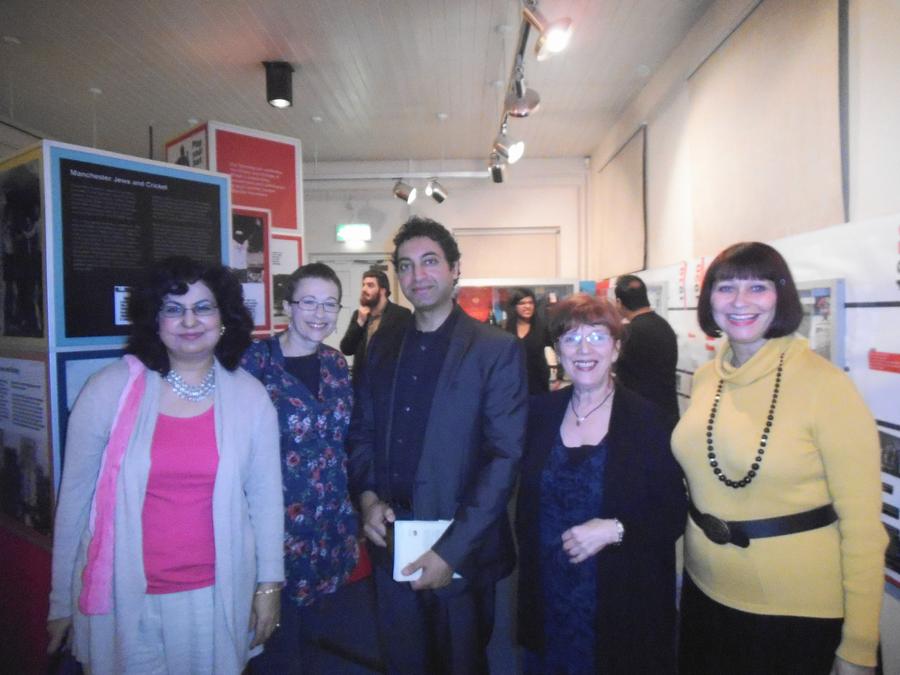 Group photo at literary evening