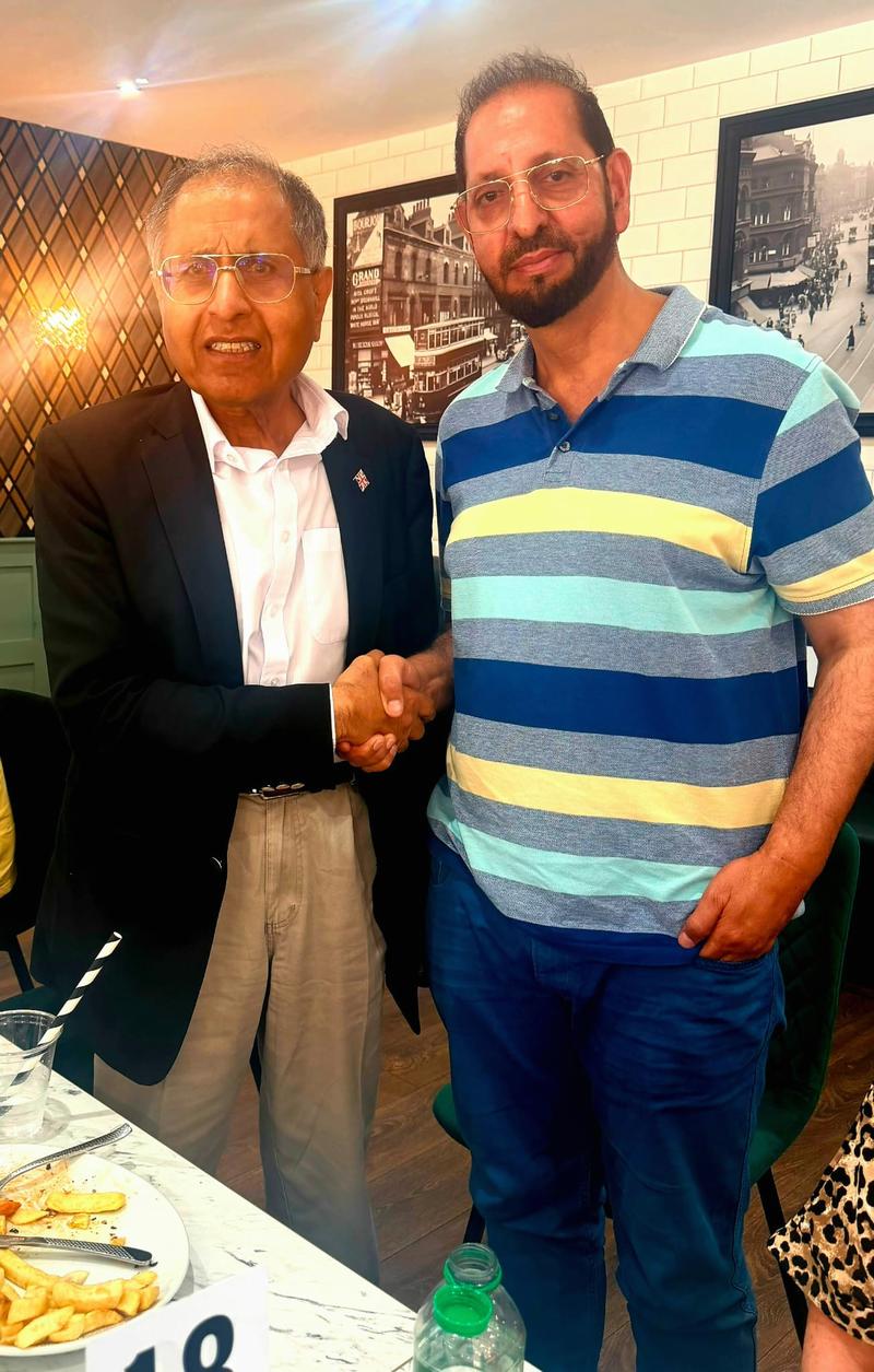 Mohammed Amin with Mohammed Iqbal